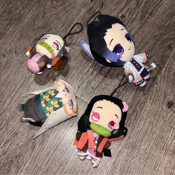 Demon Slayer Plush Keychains Set - Picture 1 of 3